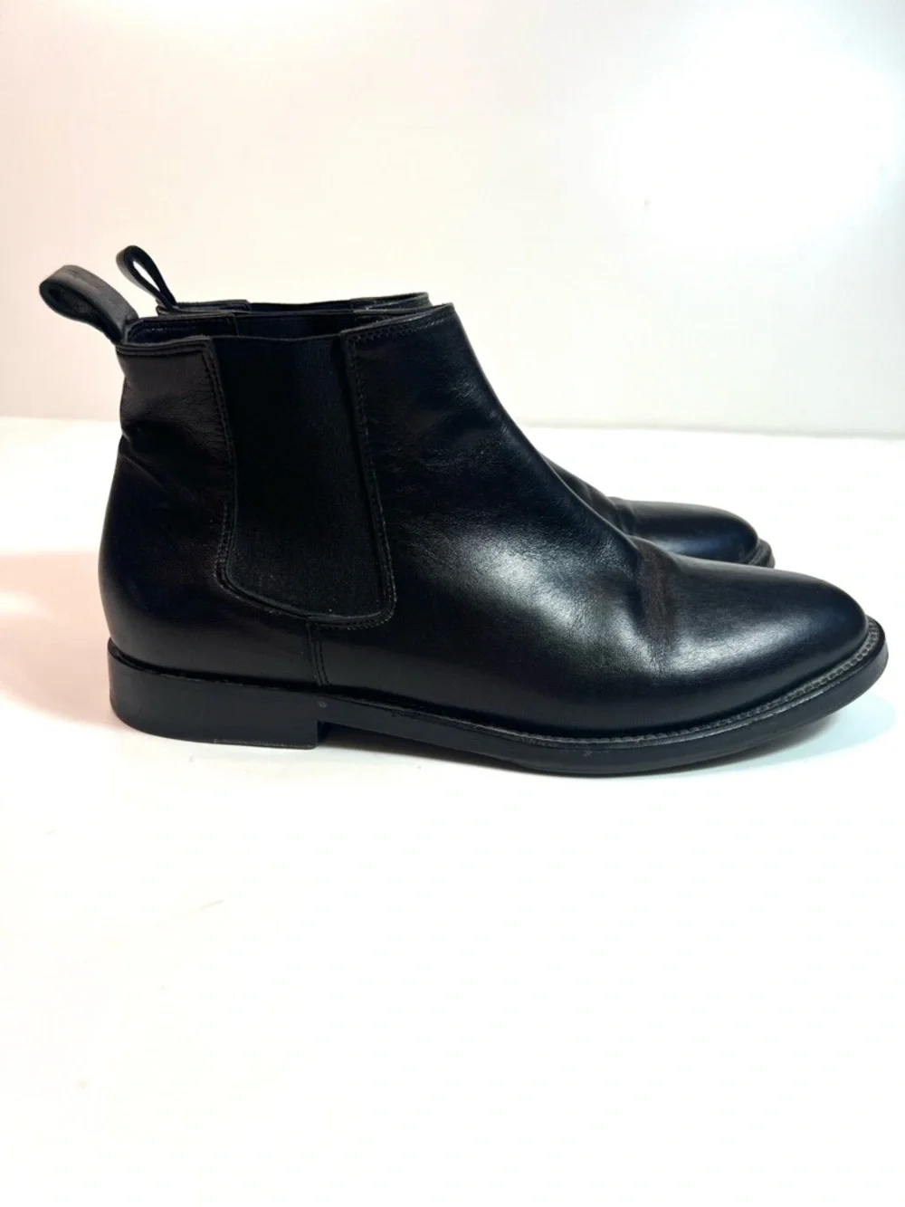 Jenni Kayne Black Leather Chelsea Boots Size 37.5 - US 7.5